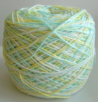 ** หมด ** ไหมพรม ฝ้าย เชือกเกลียว สีเหลือบ โทนอ่อน Rope006