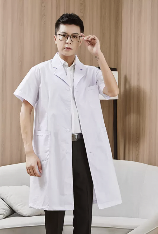 เสื้อกาวน์แพทย์ เสื้อกาวน์คุณหมอ เสื้อกาวน์นักเรียนแพทย์ เสื้อกาวน์สำหรับใช้งานในโรงพยาบาล ผ้าเนื้อดี มีบริการปักชื่อ