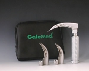 ชุดส่องหลอดลม Laryngoscope แบบ Conventional หลอดไฟที่ปลาย blade
