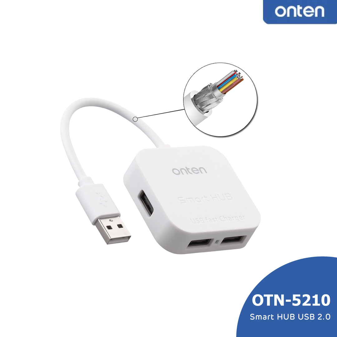 USB Hub 4 Port OTN-5210 (supporting fast charge)