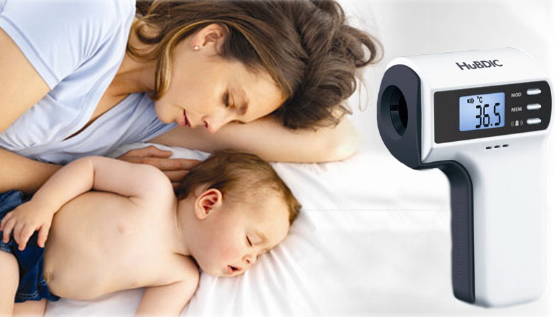 เทอร์โมมิเตอร์วัดอุณหภูมิทางร่างกายแบบไม่สัมผัส ระบบอินฟราเรด HUBDIC รุ่น FS-300 ของแท้ รับประกันศูนย์ไทย 1 ปี