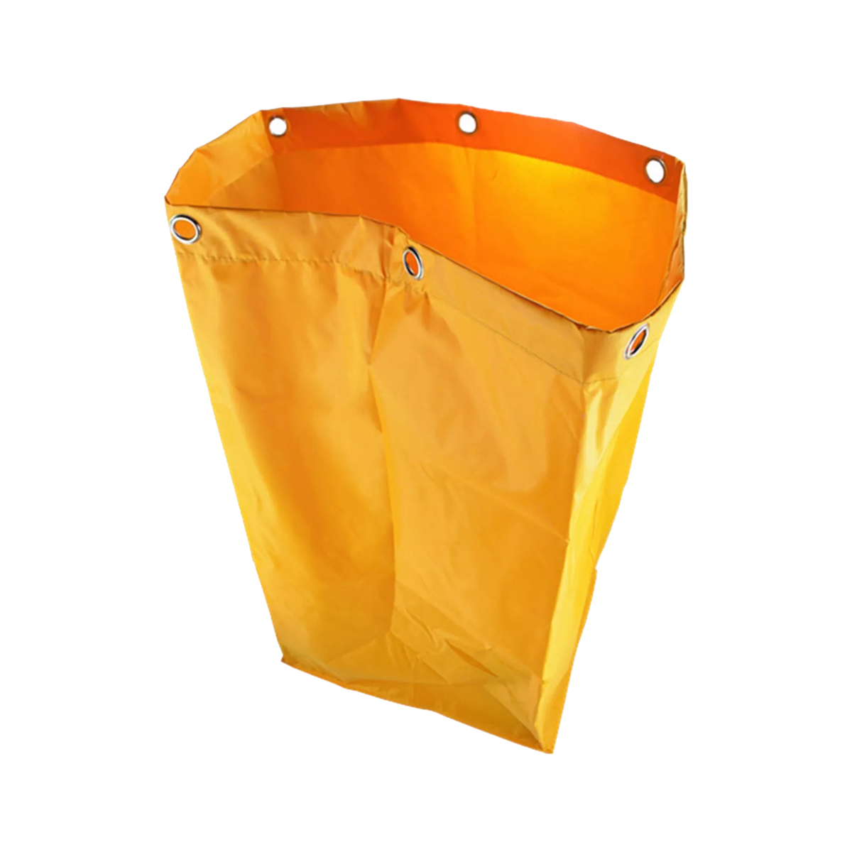 ถุงอะไหล่สำหรับรถเข็นพลาสติกสำหรับใส่อุปกรณ์ทำความสะอาด (สีเหลือง)