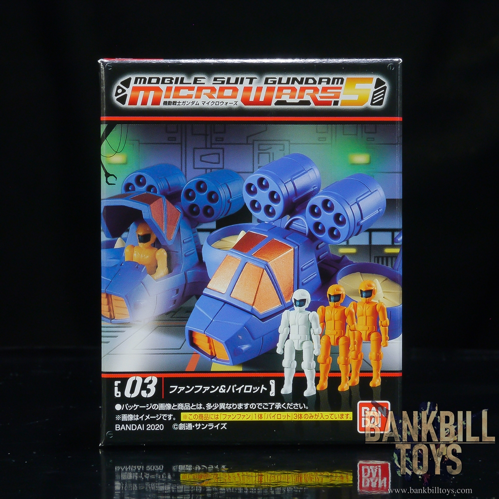 กันดั้ม Bandai Candy Toy Mobile Suit Gundam Micro Wars 5 No.03 Fanfan & Pilot x3