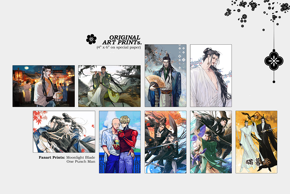 Art Prints: 鷹和莲 set 1
