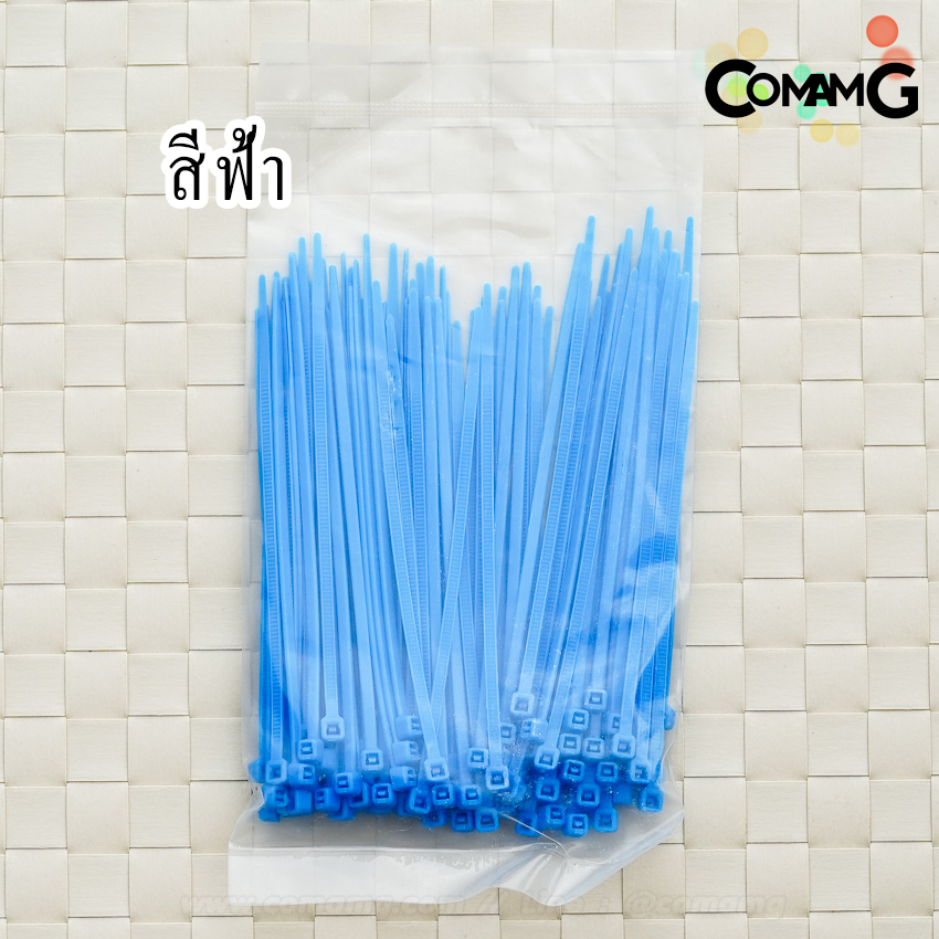เคเบิ้ลไทด์ หนวดกุ้ง (Cable tie) สายรัดพลาสติก ขนาด3*100mm แพ็ค100เส้น