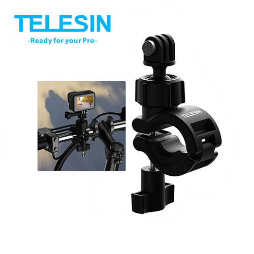 Telesin 360 Degree Rotation Handlebar Mount Bike Bicycle Motorcycle Bracket มอเตอร์ไซต์ จักรยาน GoPro l Action Camera