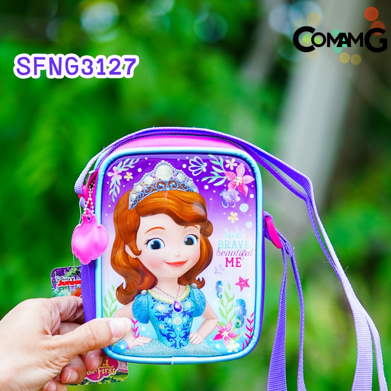 กระเป๋าสะพายข้างเจ้าหญิง กระเป๋าเด็กผู้หญิง ลายลิขสิทธิ์แท้