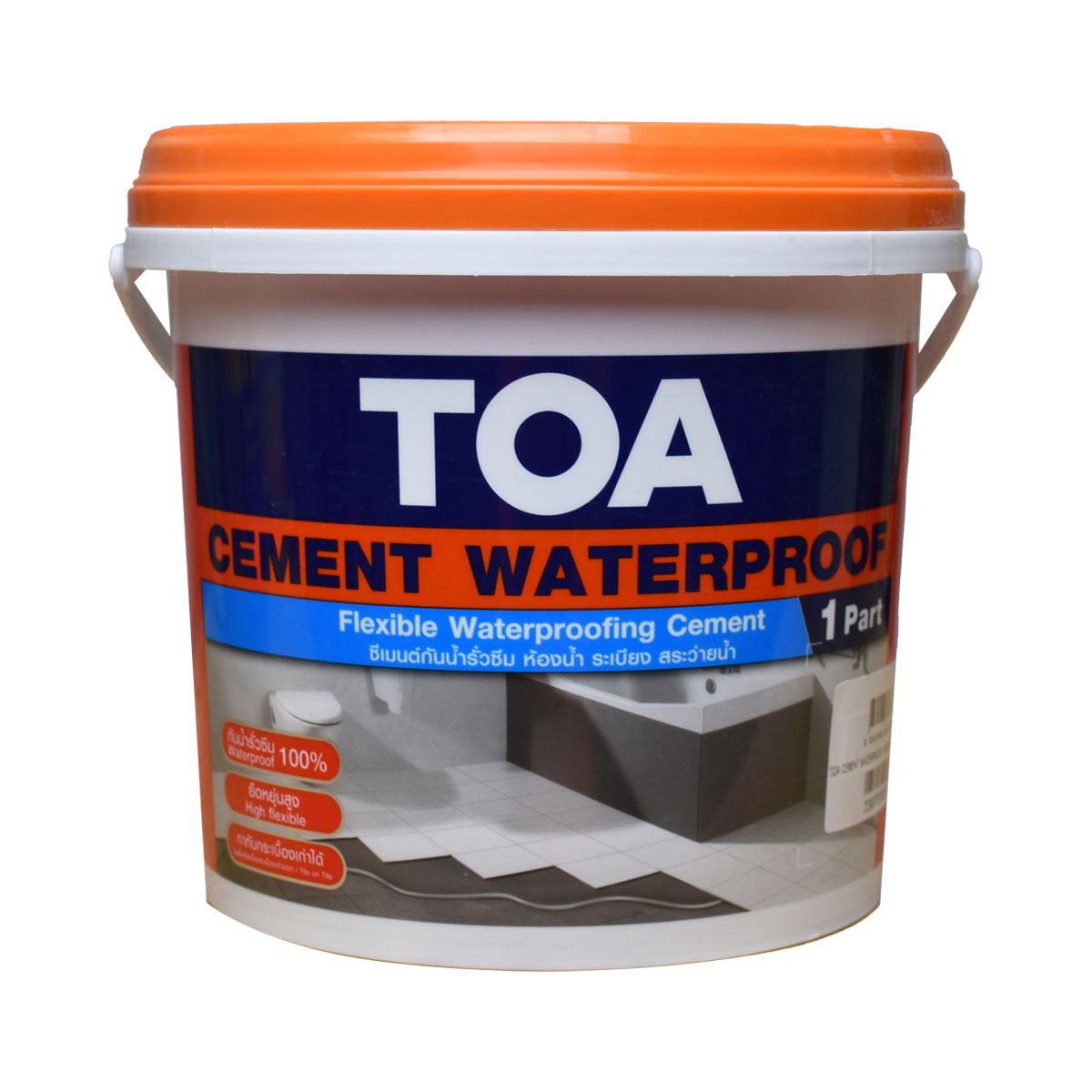 TOA ทีโอเอ ซีเมนต์กันซึม ชนิดยืดหยุ่นส่วนผสมเดียว 4กก #FLOOR