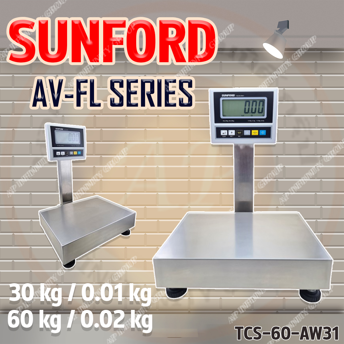 เครื่องชั่งดิจิตอล เครื่องชั่งดิจิตอลตั้งพื้น 60Kg เครื่องชั่งตั้งพื้น 60Kg ตาชั่ง ตาชั่งตั้งพื้น 60Kg ตาชั่งตั้งพื้นดิจิตอล 60Kg ตาชั่งดิจิตอล เครื่องชั่งดิจิตอลแบบวางพื้น 60Kg อ่านค่าละเอียด 0.02Kg ยี่ห้อ SUNFORD รุ่น TCS-60-AW31