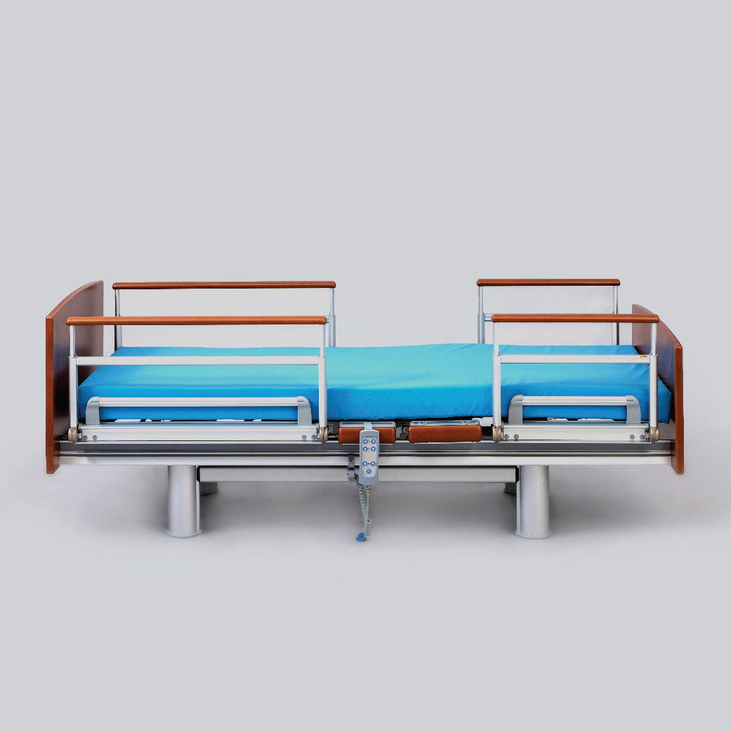 เตียงผู้สูงอายุปรับไฟฟ้าแบรนด์ Volker Bed รุ่น 3080MA จากประเทศเยอรมนี + แถมพิเศษ ที่นอนป้องกันแผลกดทับ HP Blue จากเยอรมนี + ชุดผ้าปูที่นอน + ผ้ายาง + เก้าอี้นั่งอาบน้ำ + ไม้เท้า (รุ่น TOP)