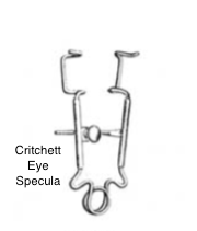 Critchett Eye Specula (Retractor) - Length = 7 cm / 2-3/4"