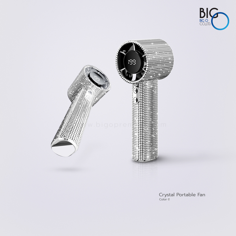 พัดลมพกพาพรีเมี่ยม จอดิจิตอล