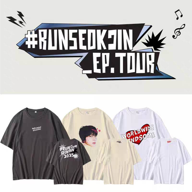 เสื้อยืด BTS JIN : 2025 #RUNSEOKJIN_EP.TOUR