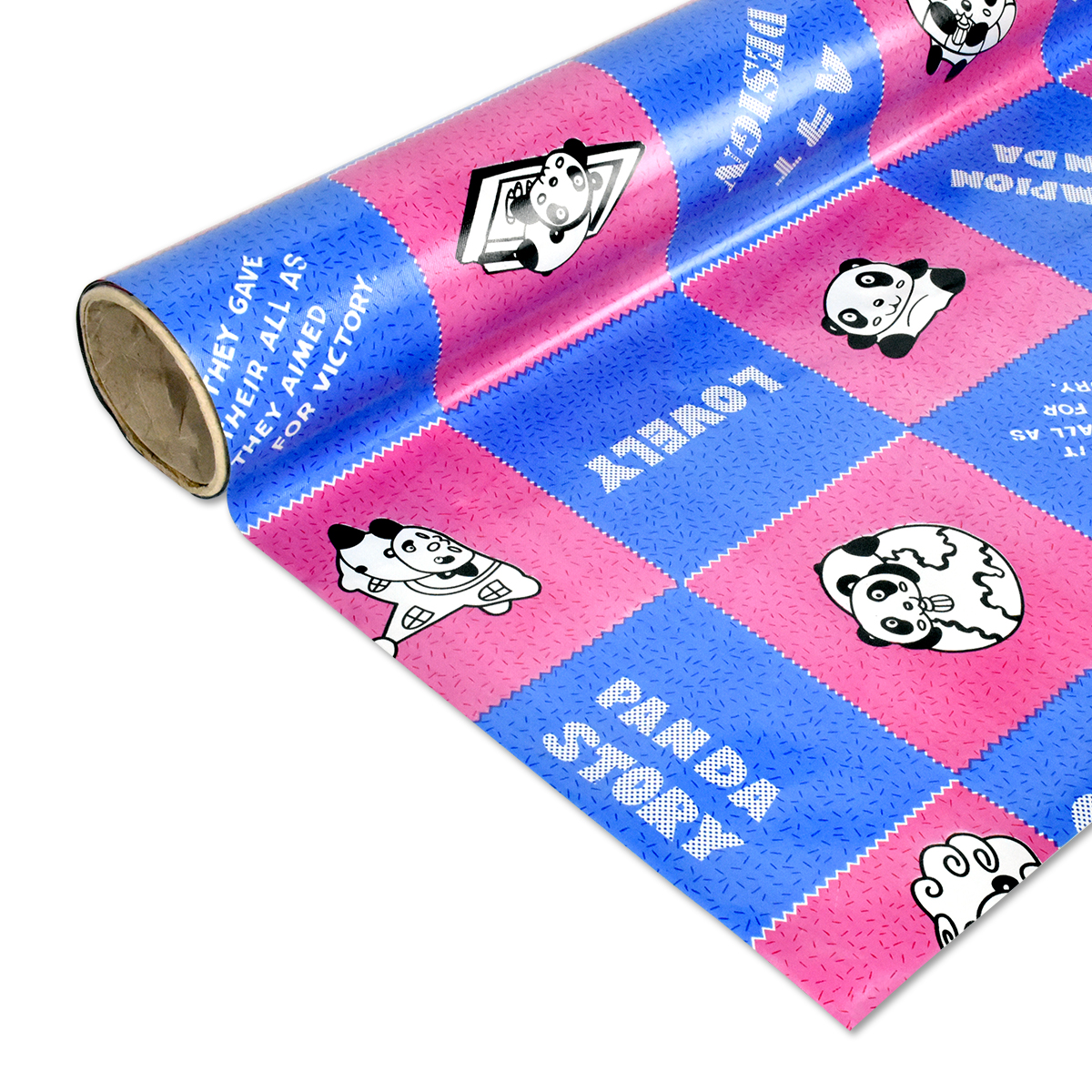 เสื่อน้ำมัน 1.40mx27m ลาย Panda Pink (27เมตร/ม้วน)