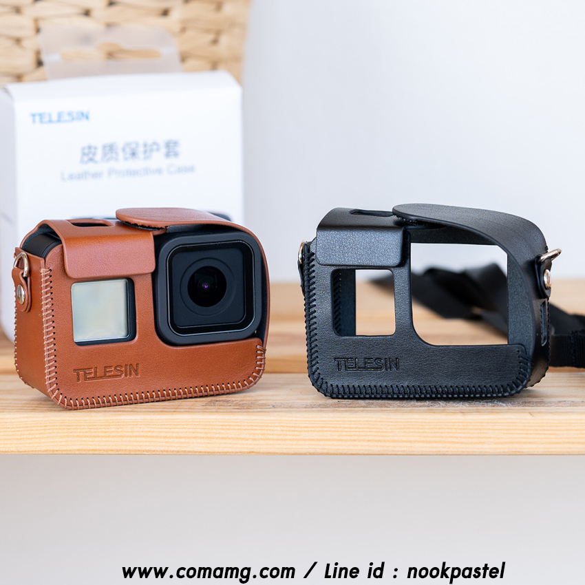 เคสGopro8 เป็นหนัง ทรงRetro เคสTelesin