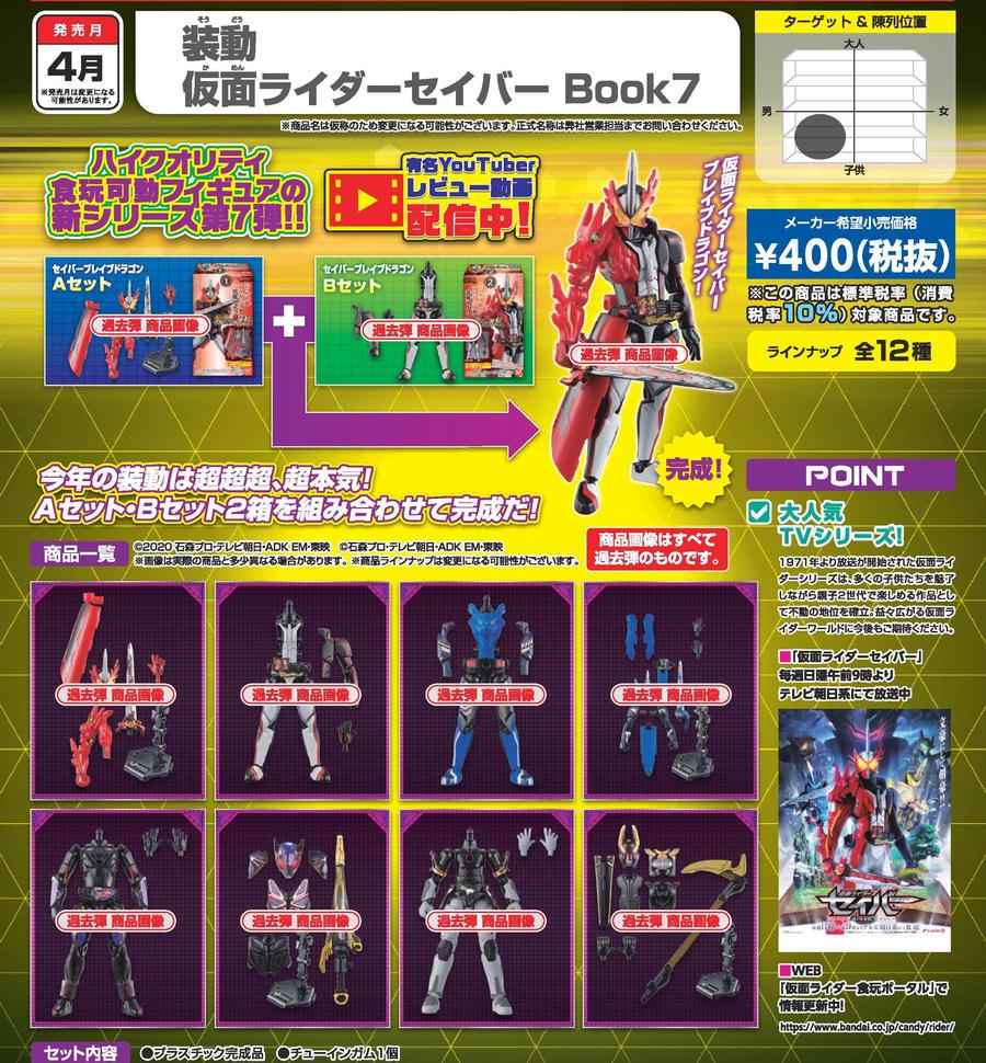 เปิดรับPreorder มัดจำ400 บาท So-Do Kamen Rider Saber Book 7 (Set of 12) แบบ12กล่อง(ได้ครบ 12 แบบ )