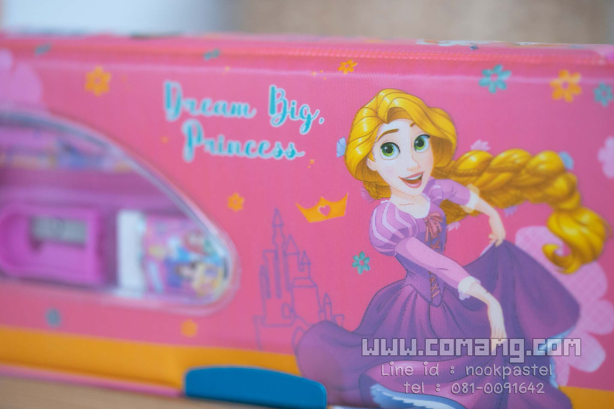 กล่องดินสอแม่เหล็กmini พร้อมชุดเครื่องเขียนลายเจ้าหญิงดิสนี่ย์ (Disney Princess) ลิขสิทธิ์แท้