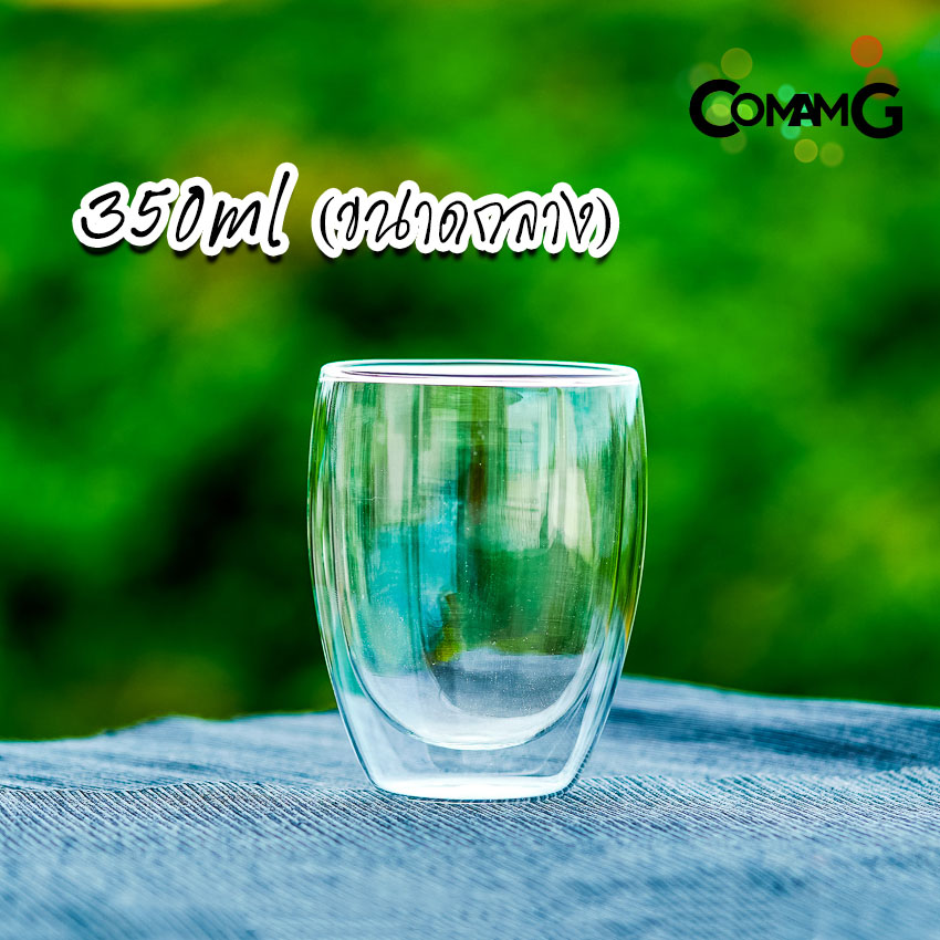 แก้ว2ชั้น แก้วกาแฟ 2ชั้น แก้วน้ำ Double Wall Glass มี3ขนาด