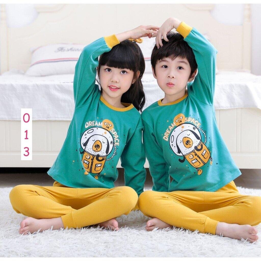 BB-1 ชุดนอนเด็กแขนยาวขายาว พร้อมส่ง 3-12 ขวบ