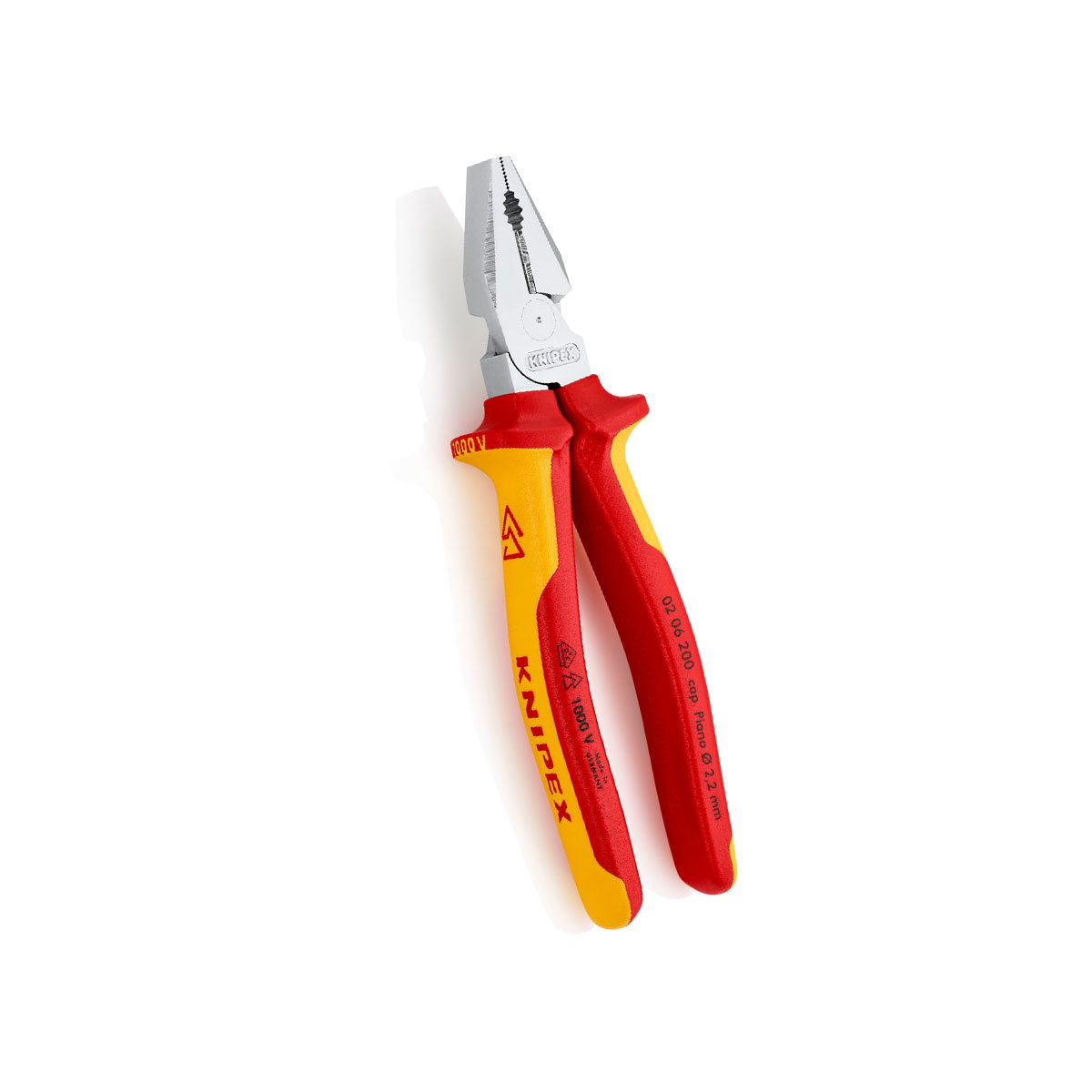 KNIPEX คีมอเนกประสงค์ชนิดแรงงัดสูง VDE (200mm.) NO.02 06 200