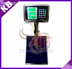 เครื่องชั่งคำนวณราคาแบบตั้งพื้น เครื่องชั่งดิจิตอล ชั่งซื้อขาย พิกัด 150kg ค่าะเอียด 50g แท่นชั่ง 40x50cm ผ่านการตรวจรับรองโดยสำนักงานชั่งตวงวัด กระทรวงพาณิชย์