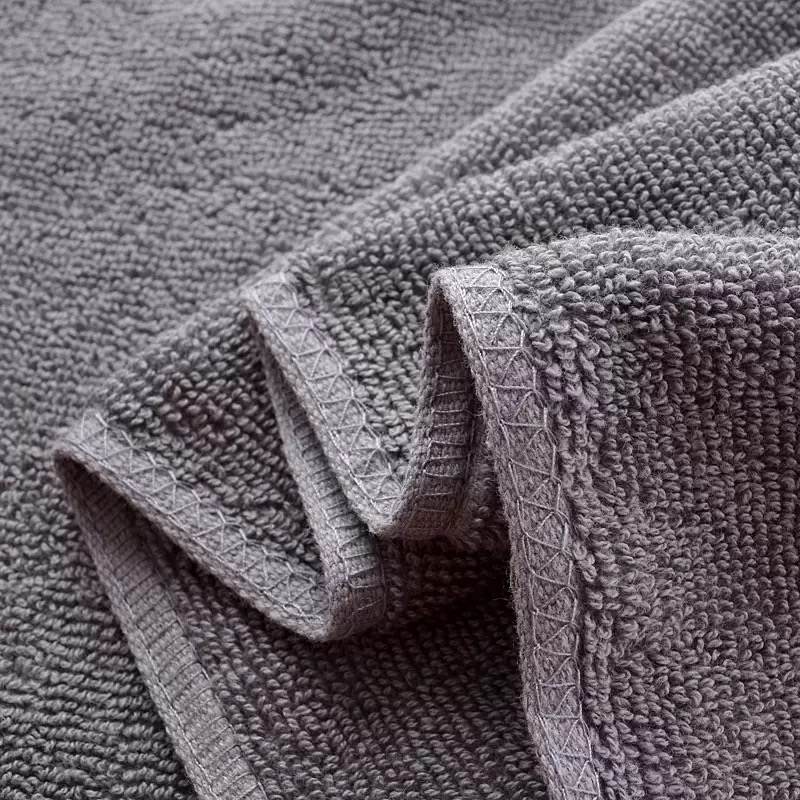 ผ้าขนหนูเช็ดตัวสีเทาCotton100% ผ้าขนหนูเกรดโรงแรม
