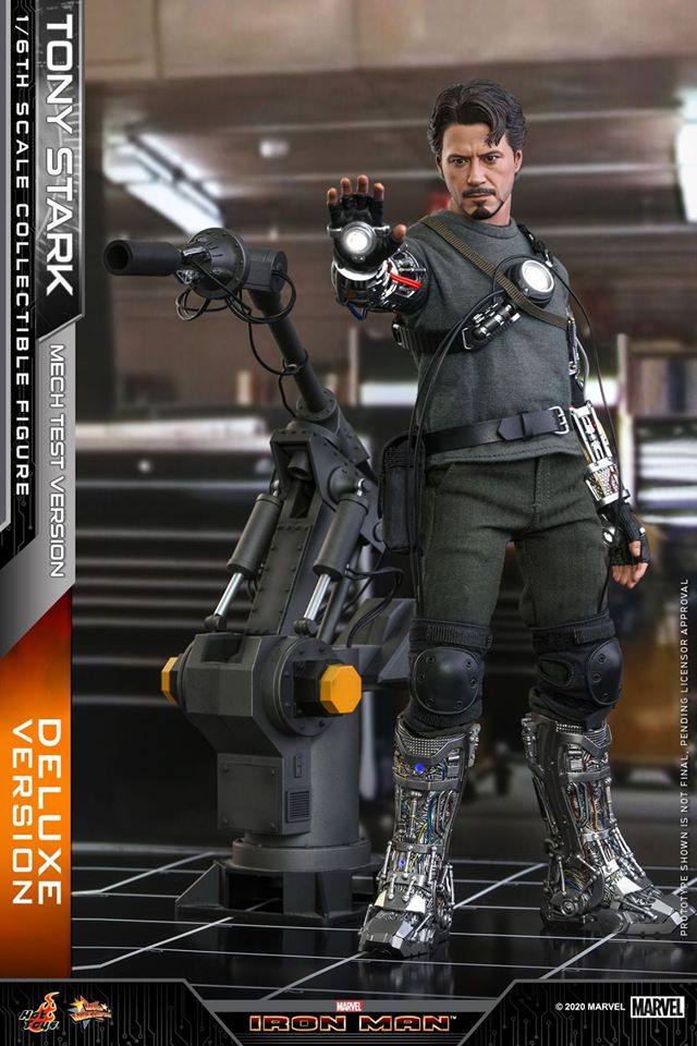 เปิดรับPreorder มัดจำ 4925 บาท Hot Toys: MMS582 1/6 Tony Stark: Iron Man (Mech Test Version) 1/6 Scale (Delxue)