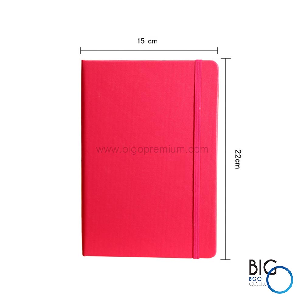 สมุดโน๊ตพรีเมี่ยม ปกหนัง โมเดล A1 แบบมีสายรัด