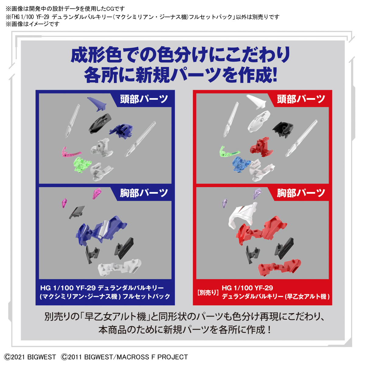 <Preorder ปิดวันที่2/7/2023 > 🔔เปิดรับPreorder มัดจำ 100 บาท HG 1100 YF-29 Durandal Valkyrie (Maximilian Genus) Full Set Pack