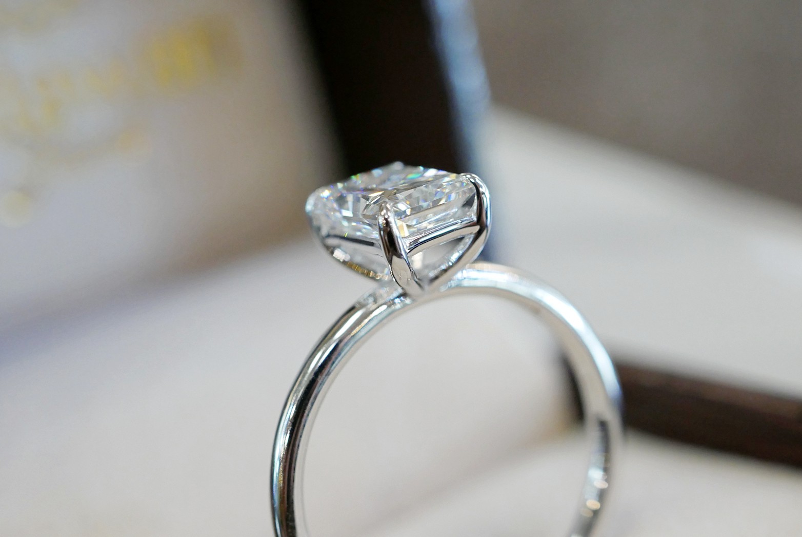 1.50CT H VS2 GIA Solitaire Radiant