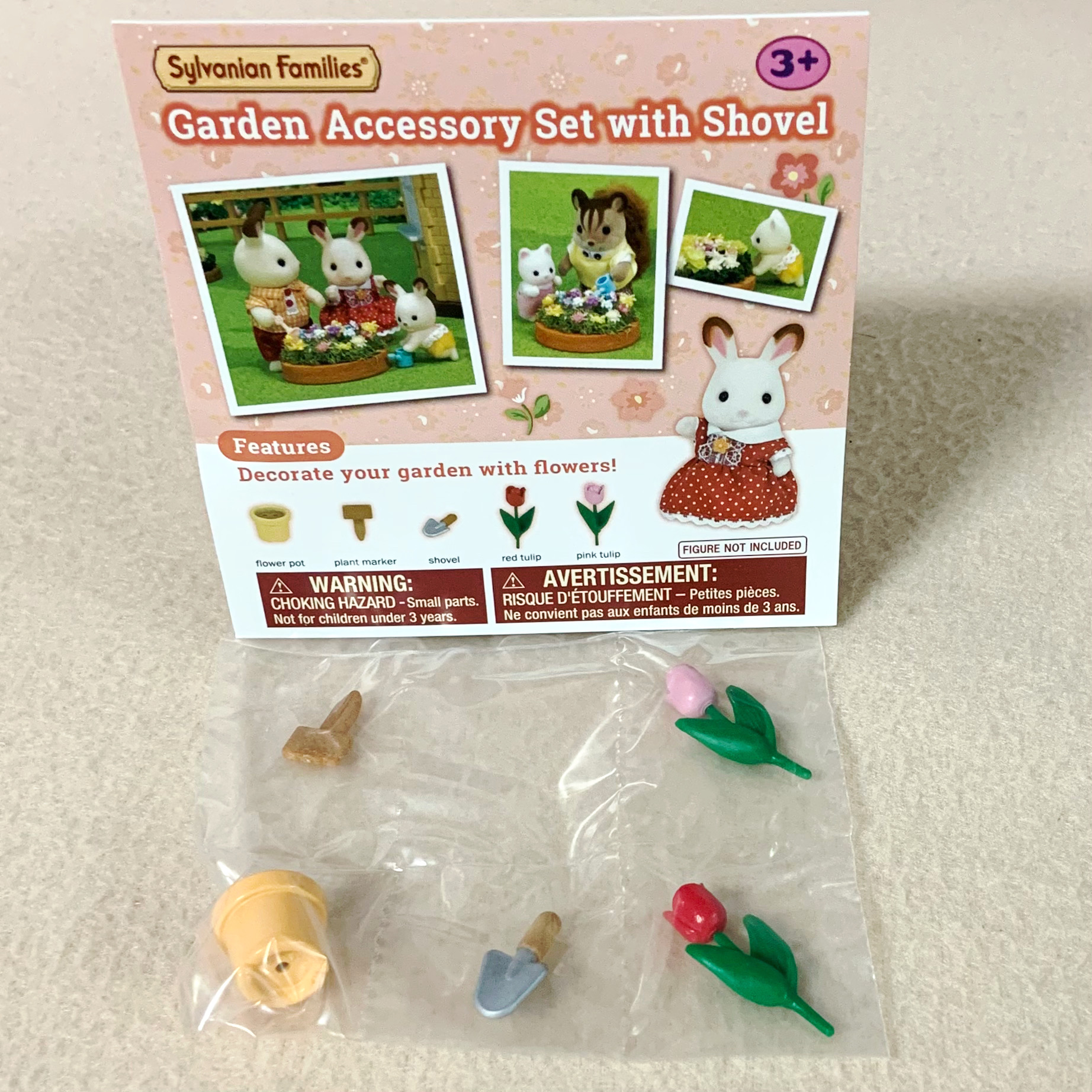 เซตกระถางดอกไม้ พร้อมอุปกรณ์ขุดดิน ซิลวาเนียนแท้ Garden Accessory Set with Shovel : Sylvanian Families