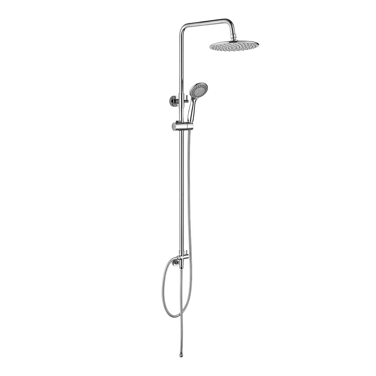 GLOBO ชุดฝักบัว Rain Shower และฝักบัวสายอ่อน ปรับน้ำ 3 ระดับ ไม่รวมก๊อก GRS-020-000