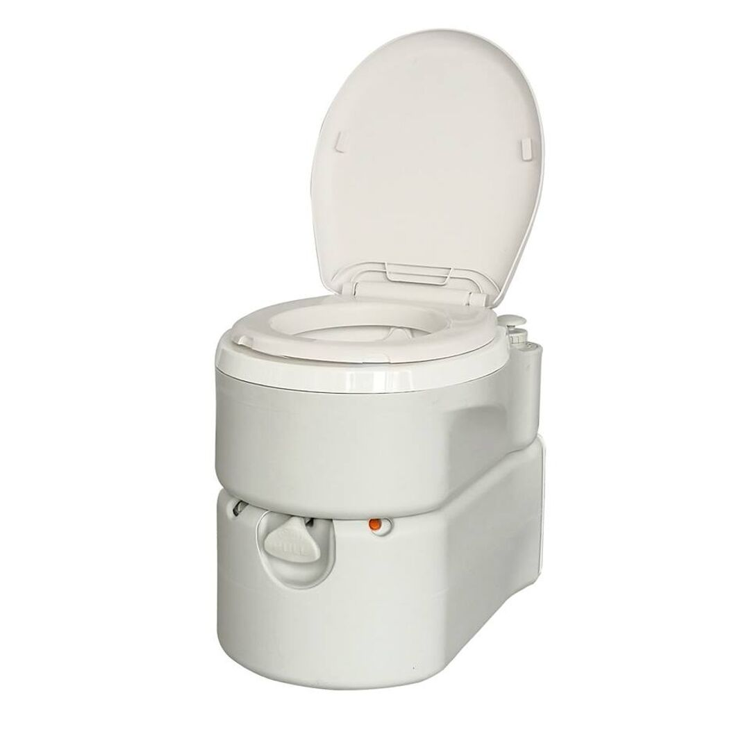 สุขาเคลื่อนที่รุ่น Premium Pro ฝารองนั่งแบบวงรี ความจุน้ำสะอาด 17 ลิตร ความจุของเสีย 24 ลิตร ฟรีสายฉีดชำระ