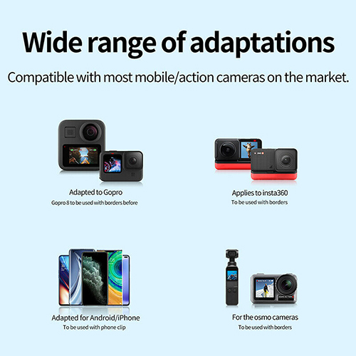 Telesin Motorcycle Helmet Chin Stand Mount Holder สายรัดคาง ที่ยึดติดหมวกกันน็อค สายรัดคางหมวกกันน็อค for GoPro / Phone