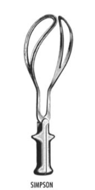 Obstetrical forceps Simpson - Braun 30 cm.