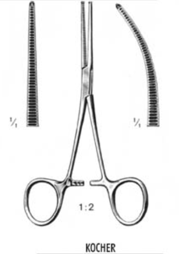 Artery Forceps KOCHER (Ochsner)