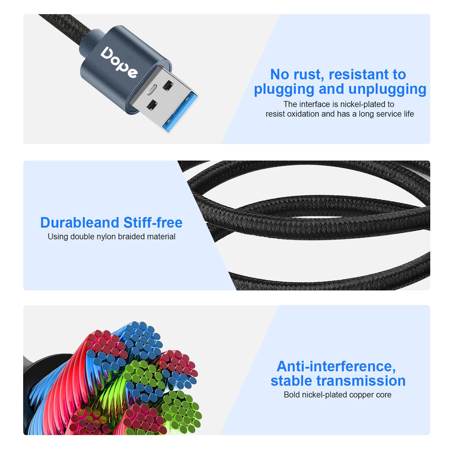 Dope USB 3.0 Extension Cable สายต่อเพิ่มความยาว ช่อง USB