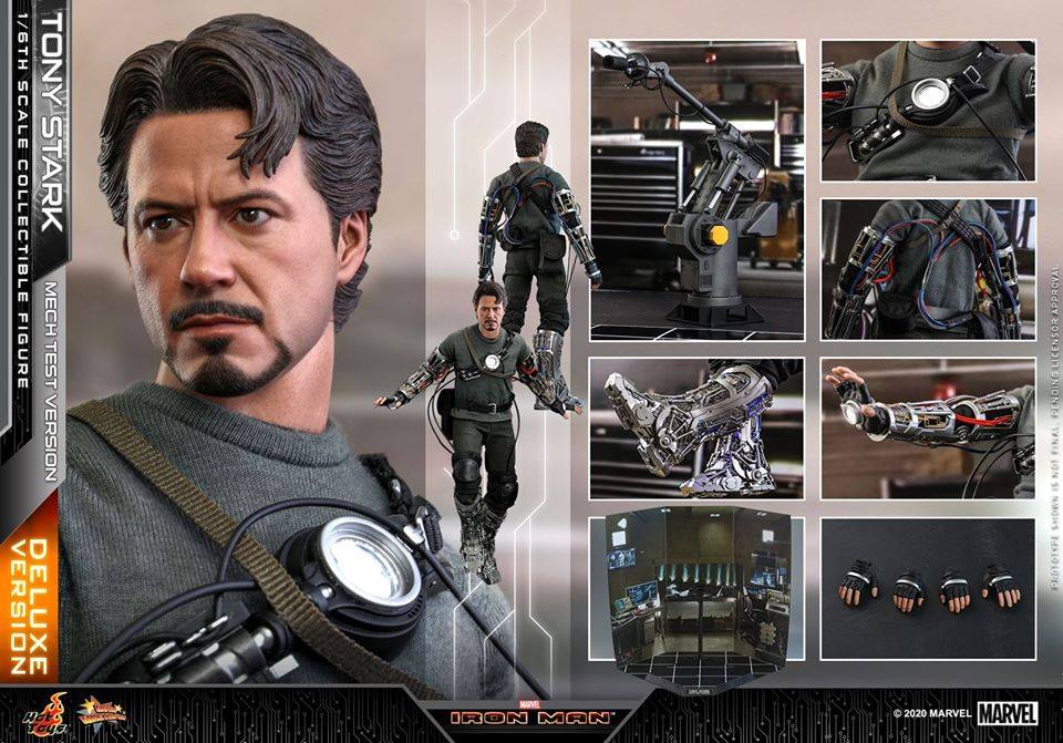 เปิดรับPreorder มัดจำ 4925 บาท Hot Toys: MMS582 1/6 Tony Stark: Iron Man (Mech Test Version) 1/6 Scale (Delxue)