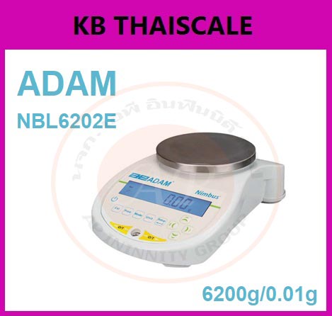 เครื่องชั่ง6200กรัม เครื่องชั่งน้ำหนัก6200กรัม เครื่องชั่งละเอียดสูง6200กรัม เครื่องชั่งน้ำหนัก6200g ตาชั่ง6200g เครื่องชั่งอิเล็กทรอนิกส์6200g ความละเอียด0.01g เครื่องชั่งอิเล็กทรอนิกส์6200g/0.01g ยี่ห้อ ADAM รุ่น NBL6202E