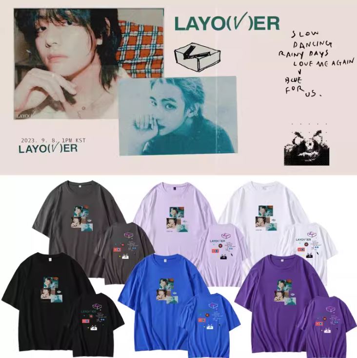 เสื้อยืด BTS Kim Taehyung : LAYOVER