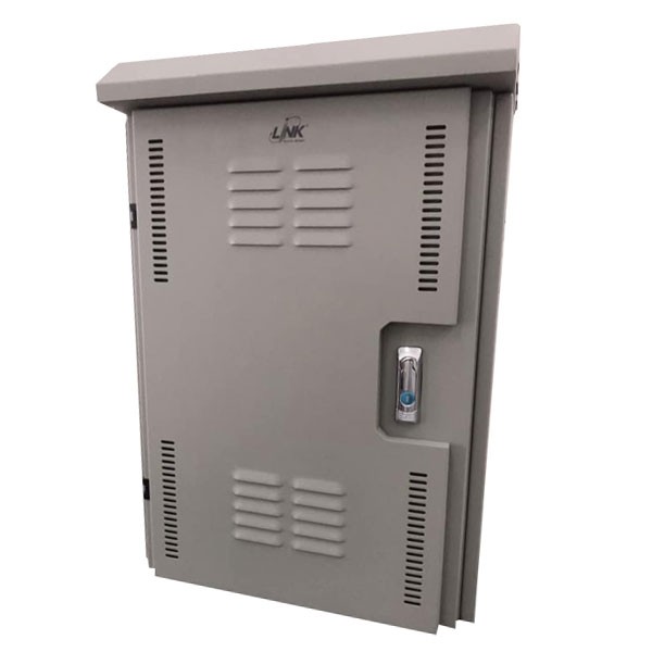 UV-9012H-IP55 Two Layer Door CCTV Outdoor Steel Cabinet (H68 x W48 x D26.8), IP55