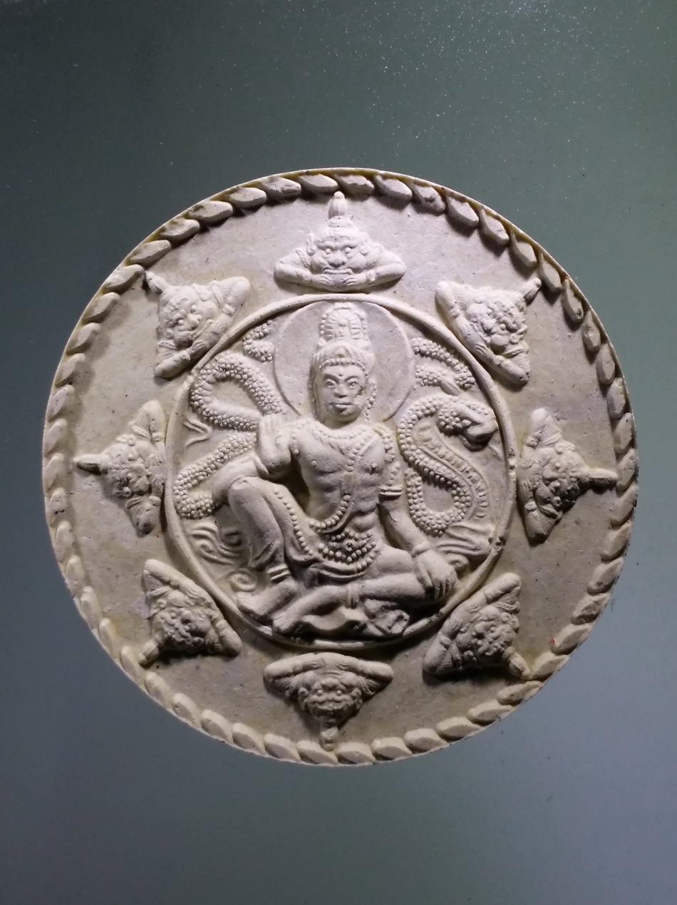 รหัสสินค้า จตุคามรามเทพ 855 จตุคาม - รามเทพ - กรมหลวงชุมพรเขตอุดมศักดิ์ รุ่นบารมีธรรมสร้างโบสถ์ วัดแสงธรรมบุราราม จังหวัดสมุทรปราการ เนื้อว่านขาว