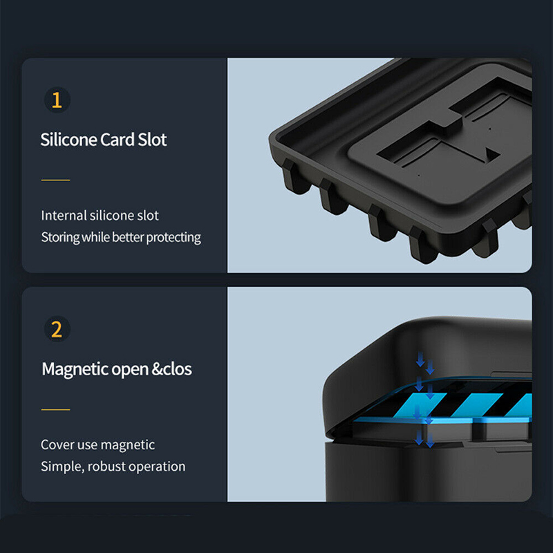 GoPro 10 / 9 Telesin Charger Box + GoPro Battery แท่นชาร์จ ที่ชาร์จ + แบตเตอร์รี่โกโปร ประกัน 1 ปี