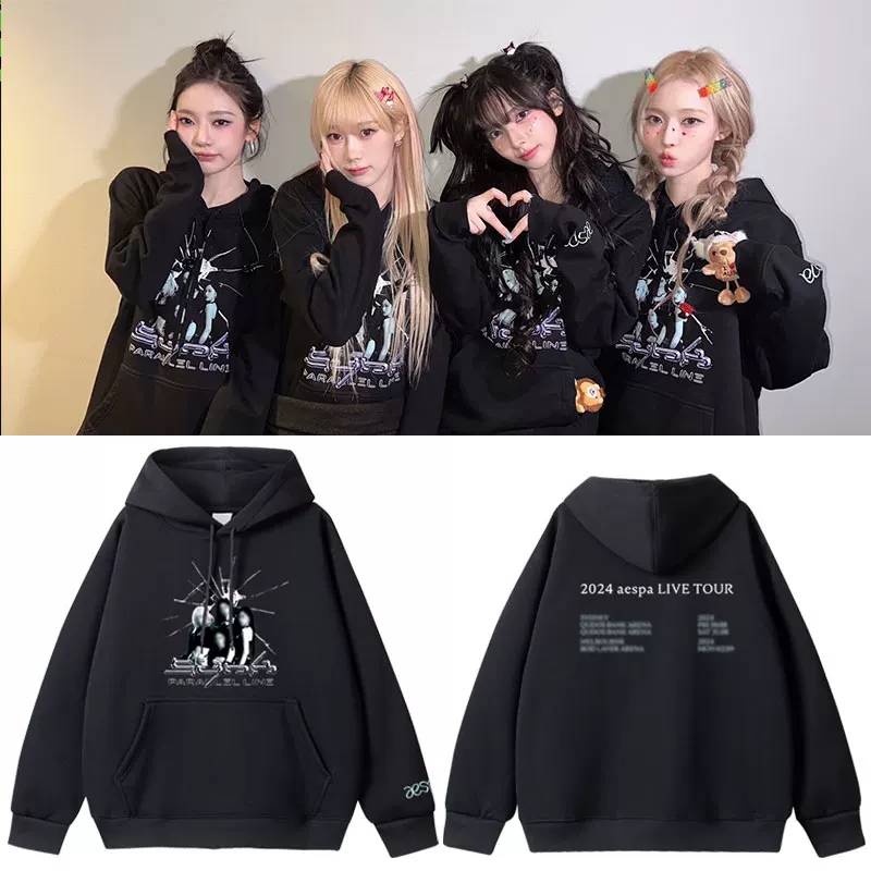 เสื้อกันหนาว Aespa : 2024 Aespa LIVE TOUR - SYNK : Parallel Line