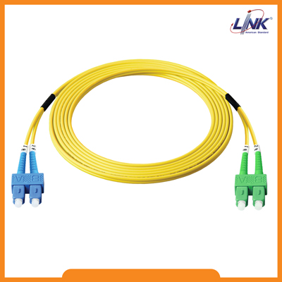 UFP966D36-03 Fiber Optic SC-SC Patch Cord OS2, Duplex Single-mode, (3.0 mm Jacket)/UPC-APC, Lengths 3 m.