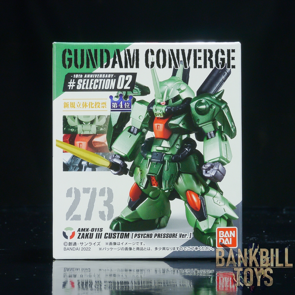 กันดั้ม Bandai Candy Toy FW Gundam Converge 10th Anniversary #Selection 02 No.273 AMX-011S Zaku III Custom [Psycho Pressure Ver.]