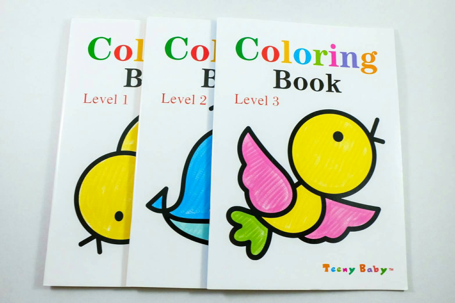 สมุดหัดระบายสีเด็ก ชุด 3 เล่ม