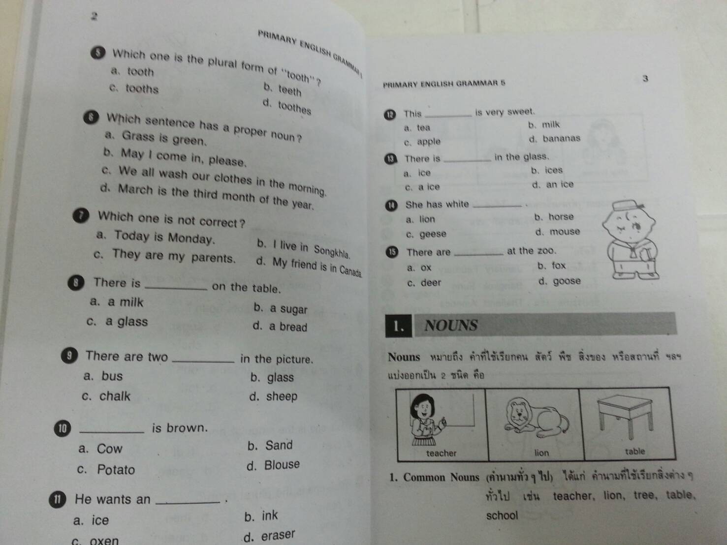 หนังสือ PRIMARY ENGLISH GRAMMAR Pratom 5 (ป.5) โดย วัจนา พิพัฒน์ทศพล และอมรรัตน์ แกมทอง สนพ.ศูนย์ส่งเสริมวิชาการ (ศสว)