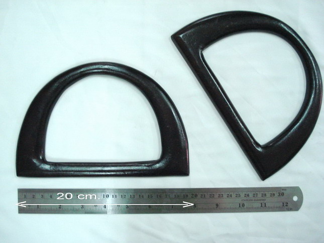 "หมด" หูกระเป๋าไม้ ครึ่งวงกลม Wooden Bag Handle Semicircle