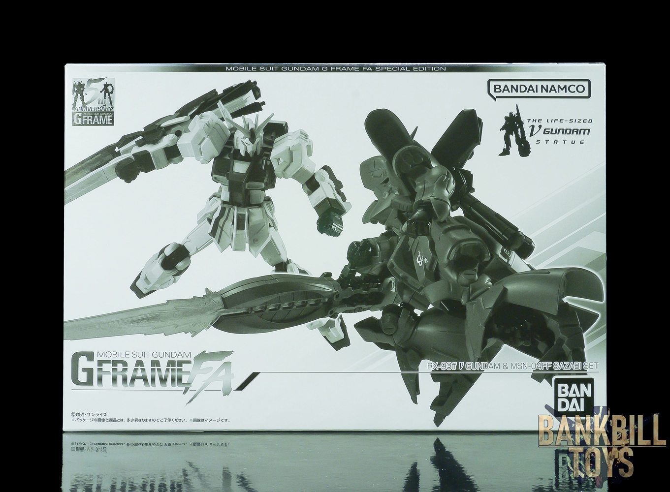 กันดั้ม Bandai Premium Bandai Candy Toy Online Shop Limited Mobile Suit Gundam G Frame FA Special Edition RX-93ff Nu Gundam & MSN-04FF Sazabi Set